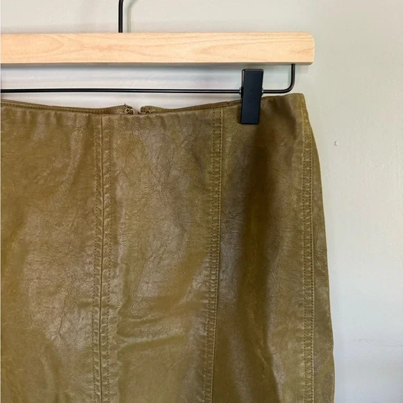 Free People Faux Leather Mini Skirt - Picture 4 of 4